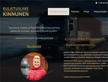 Tablet Screenshot of kuljetuskinnunen.fi
